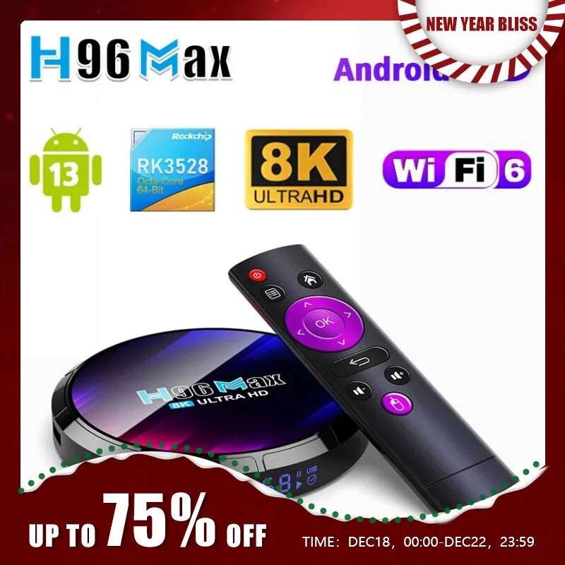 Unleash Entertainment Nirvana with the H96MAX Android TV Box (4GB RAM, 64GB ROM)