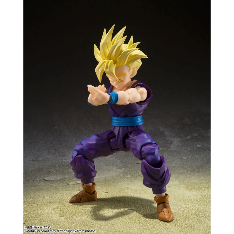 Original BANDAI S.H.Figuarts Super Saiyan Son Gohan The Warrior Who Surpassed Goku Dragon Ball Z In Stock Anime Model Toys