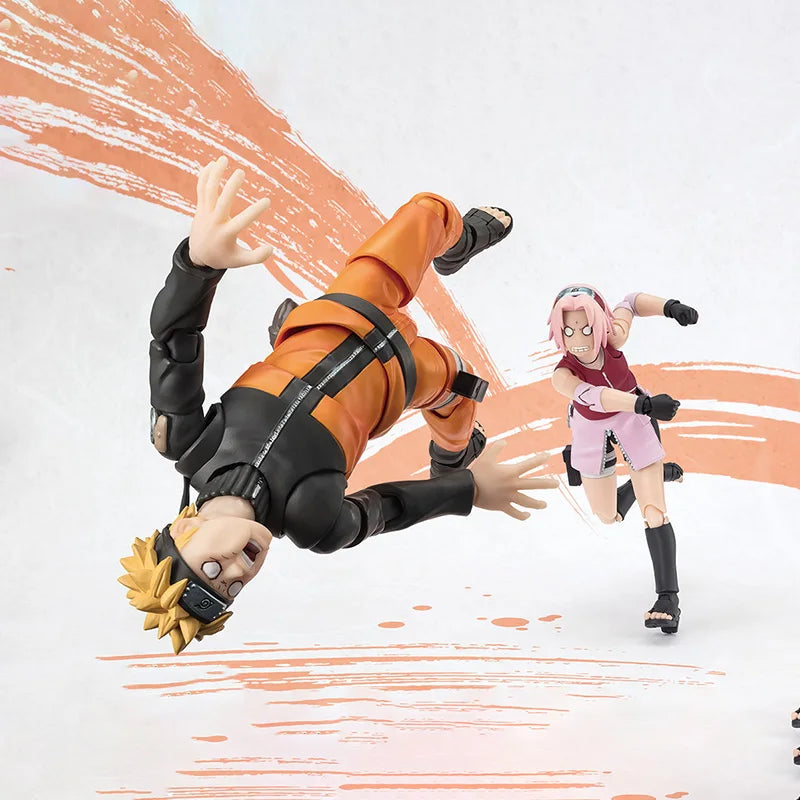 Original Bandai Anime Action Figure Naruto SHFiguarts Haruno Sakura NARUTOP99 Edition Finished Model Kit Toy Gift for Chikdren