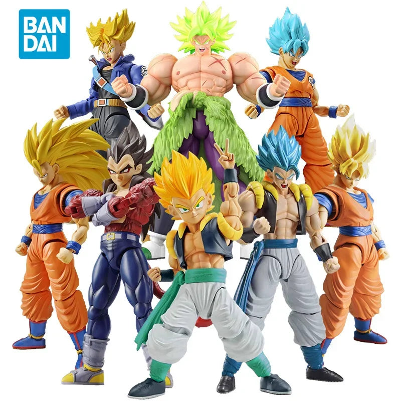 Spot Direct Delivery Bandai Original Dragon Ball Anime Figure-rise Son Goku Vegeta Son Gohan Action Figure Toys For Kids Gift