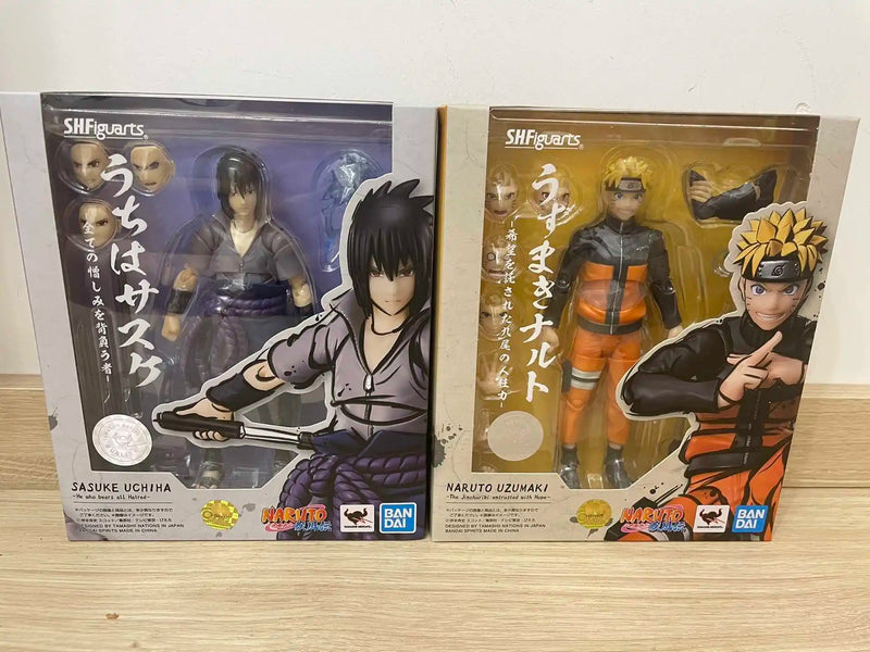 Original S.H.Figuarts SHF Naruto Shippuden Sasuke Kakashi Sakura Uchiha Madara Anime Action Figure Model Movable Dolls Toy Gift