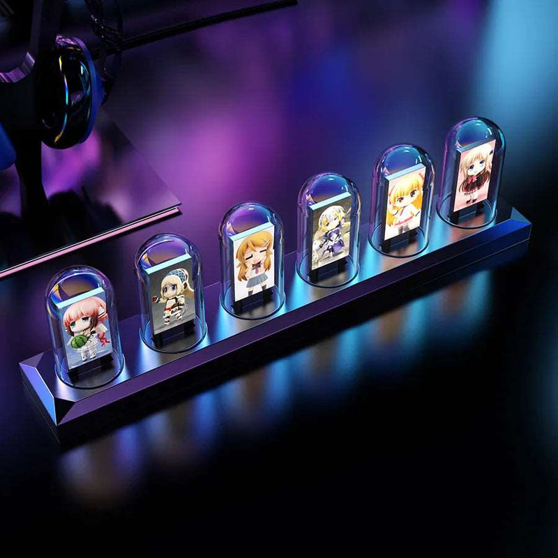 RGB Nixie Tube Clock - LED, IPS Screen, Smart Night Light