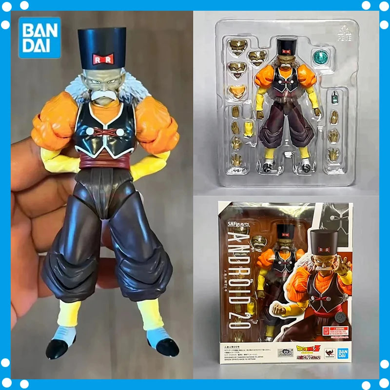 Original Bandai Dragon Ball Z Android 20 S.H.Figuarts Dr.Gero Red Ribbon Army Animr Super Saiyan Anime Action Figure Toys  PVC