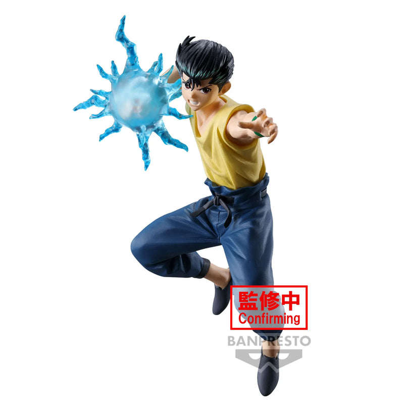 Original Anime YU YU HAKUSHO FIGURE-ANKOKU BUJUTSUKAI-YUSUKE URAMESHI PVC Model Banpresto Action Figures Birthday Gift 14CM