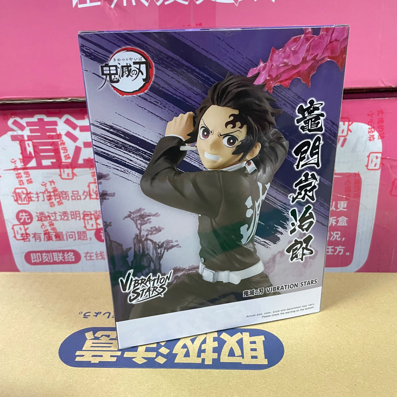 Original Demon Slayer Anime Figure VIBRATION STARS PLUS Kamado Tanjirou Nezuko Anime Action Figure PVC Model Banpresto 13CM