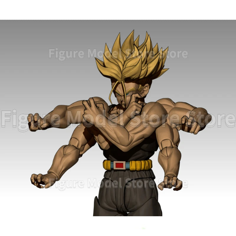 Tonsenarttoys Dragon Ball SHF Trunks Super Saiyan SSJ SSJ2 Majin Buu Kid Buutenks Custom Accessories Anime Action Figures Toys