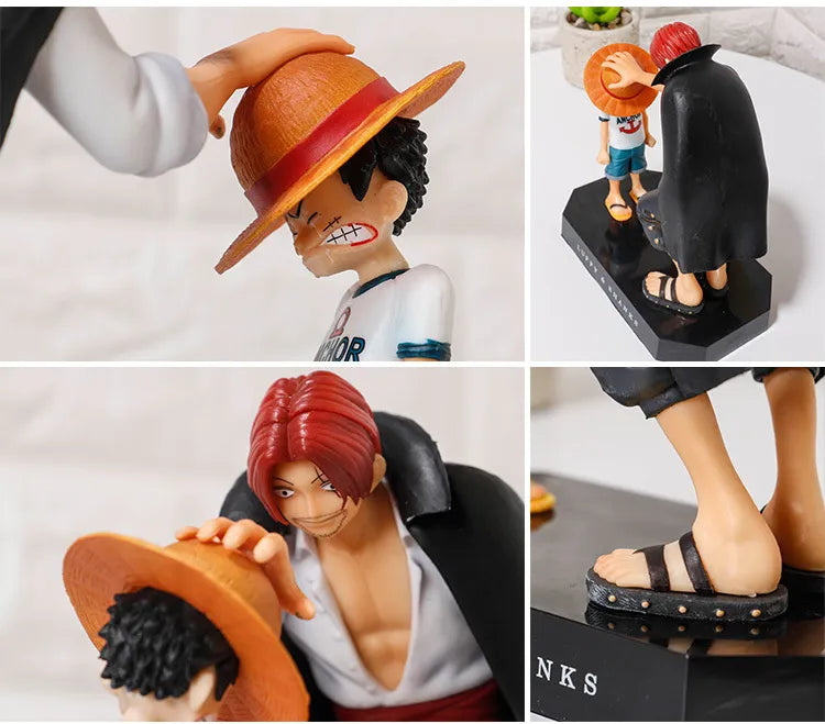 Relive the Iconic Moment When Shanks Grants Luffy the Straw Hat with this Commemorative One Piece Action Figure Set