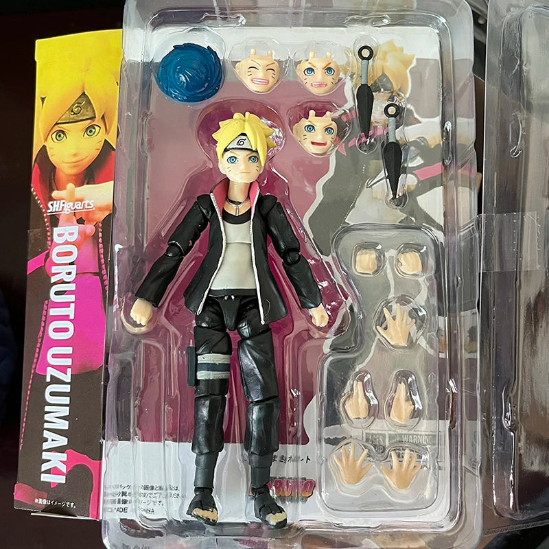 Shfiguarts Naruto Boruto Uzumaki Action Figure Anime Naruto Next Generations Uzumaki Boruto Figure SHF Model Gift Toys Doll