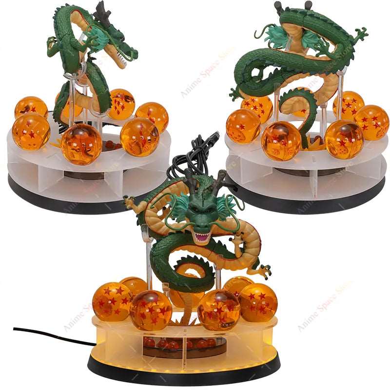 Unleash the Power of Eternal Wishes with this Majestic Shenlong and the Dragon Balls Action Figure