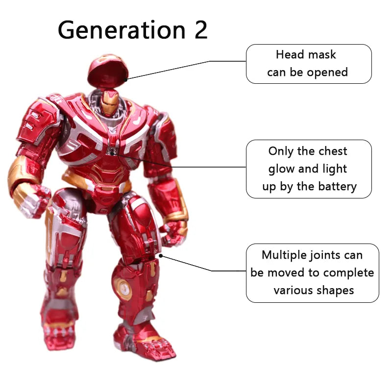 Unleash the Power of Iron Man Hulkbuster with this Collectible Action Figure