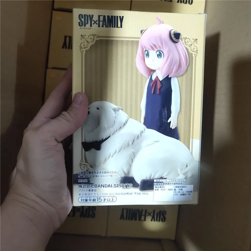 Original Anime SPY×FAMILY Anya Forger Bond Forger PVC Action Figure Collector Banpresto Toys for Children Doll Model 11cm