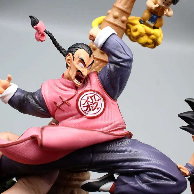 Uncover the Epic Clash of Tao Pai Pai and Son Goku with this Exquisite Dragon Ball Action Figure Set