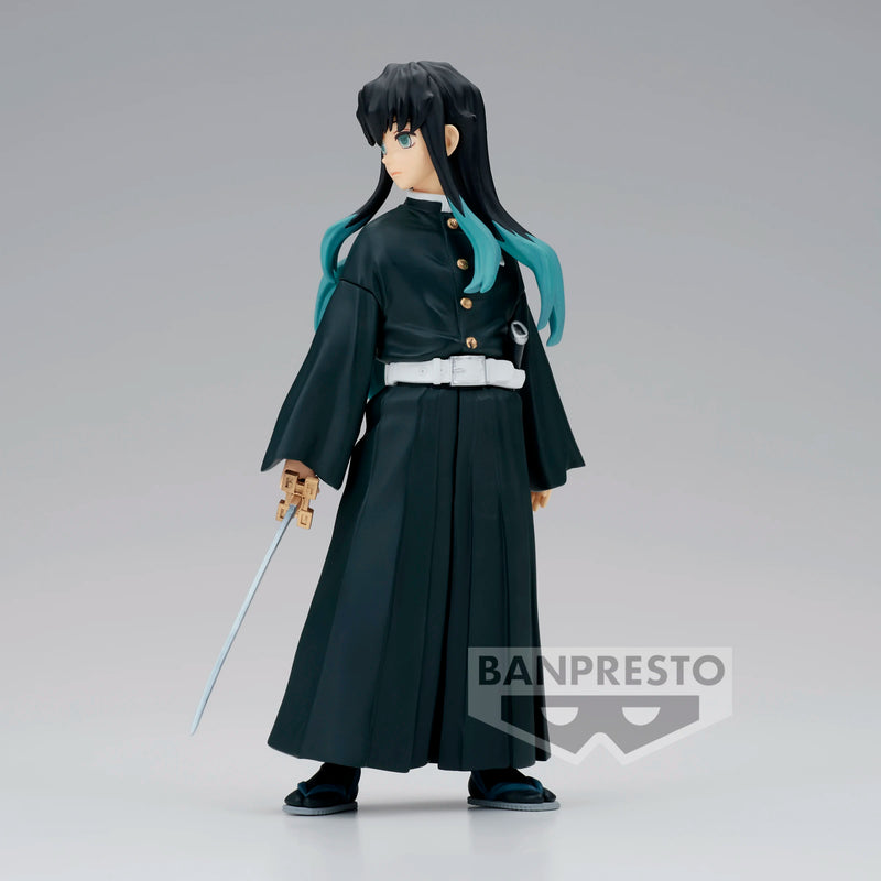 Original Bandai Anime Demon Slayer Tokitou Muichirou Action Figure PVC Model Kimetsu no Yaiba Collector Toys Figurine Doll Gift