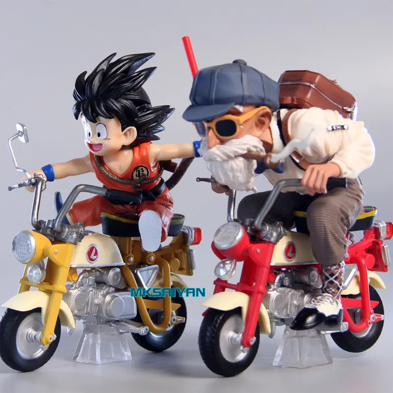 Son Goku & Master Roshi Figure - DBZ Motorcycle Model