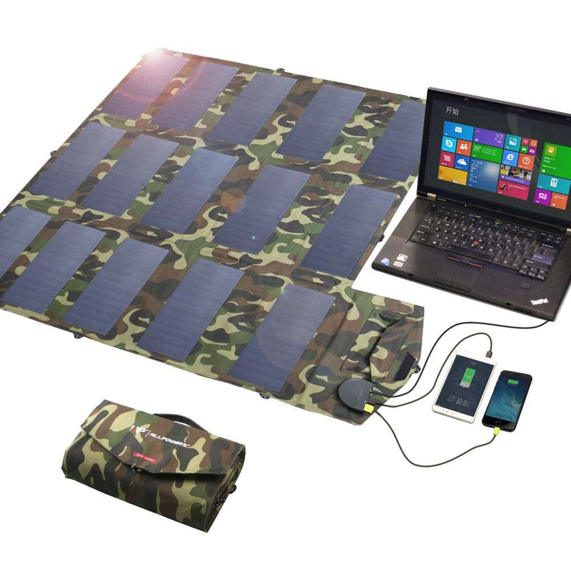 ALLPOWERS 100W Portable Solar Panel Charger - Your Green Power Solution! - SHAKLABS STORE