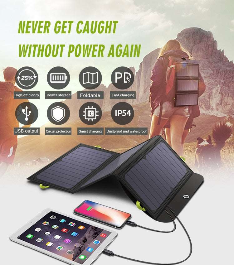 ALLPOWERS Solar Panel 5V 21W Portable Solar Charger - SHAKLABS STORE