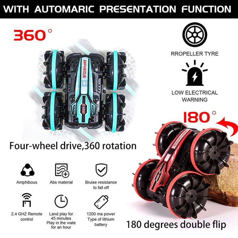 Amphibious RC Car - Remote Control Stunt Car for Outdoor Fun - SHAKLABS STORE