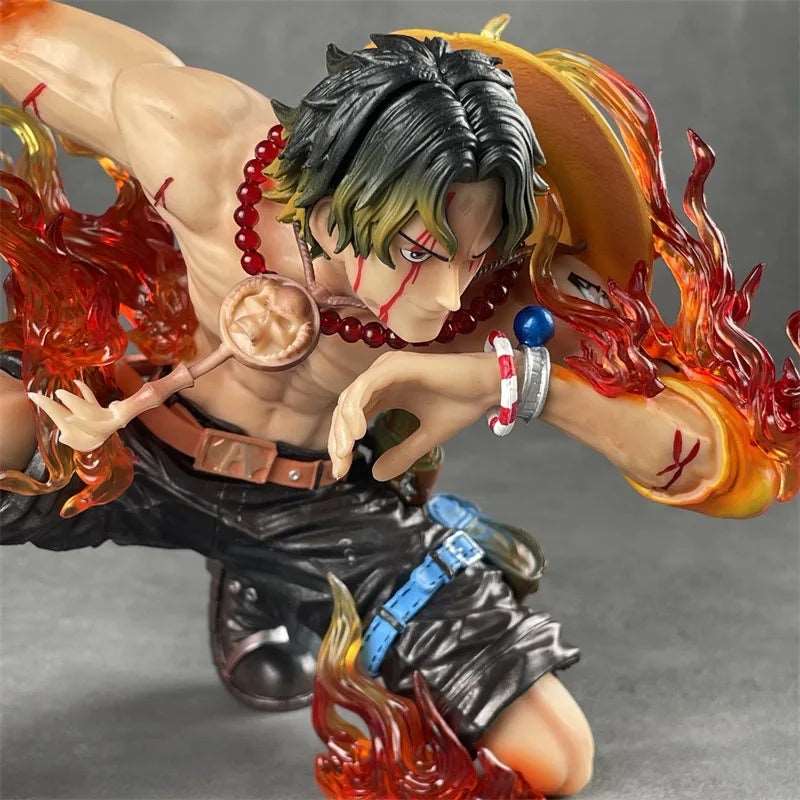 Anime Ace Figure One Piece Action Figurine The Top War Portgas D Ace Figure Flame Drifting 16cm PVC Collectible Model Toys Gifts - SHAKLABS STORE