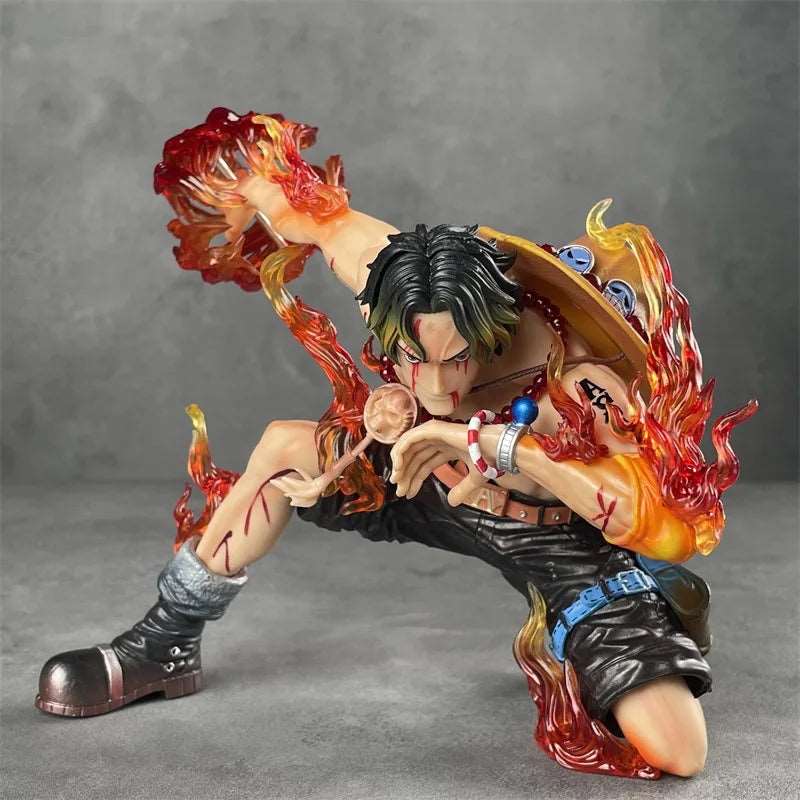 Anime Ace Figure One Piece Action Figurine The Top War Portgas D Ace Figure Flame Drifting 16cm PVC Collectible Model Toys Gifts - SHAKLABS STORE