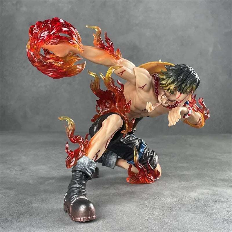 Anime Ace Figure One Piece Action Figurine The Top War Portgas D Ace Figure Flame Drifting 16cm PVC Collectible Model Toys Gifts - SHAKLABS STORE