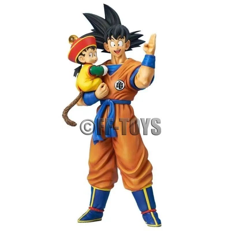 Anime Dragon Ball Son Goku with Gohan Figure Son Goku Figurine 30cm Pvc Action Figures Collection Model Toys for Children Gifts - SHAKLABS STORE