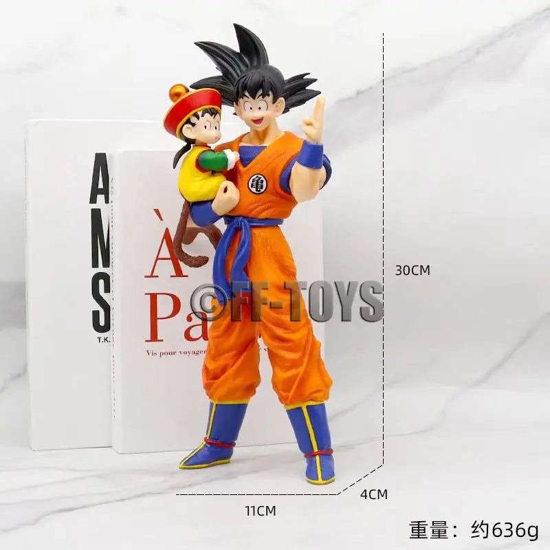 Anime Dragon Ball Son Goku with Gohan Figure Son Goku Figurine 30cm Pvc Action Figures Collection Model Toys for Children Gifts - SHAKLABS STORE