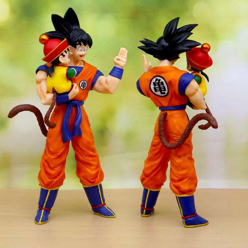 Anime Dragon Ball Son Goku with Gohan Figure Son Goku Figurine 30cm Pvc Action Figures Collection Model Toys for Children Gifts - SHAKLABS STORE