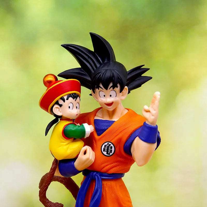 Anime Dragon Ball Son Goku with Gohan Figure Son Goku Figurine 30cm Pvc Action Figures Collection Model Toys for Children Gifts - SHAKLABS STORE