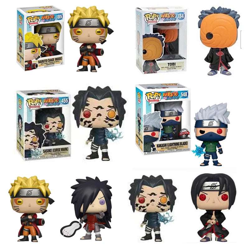 Anime Naruto Shippuden Hinata Sasuke Itachi Kakashi Gaara Anime Character Q Version Character Toy Doll Children's Gift pokemon - SHAKLABS STORE