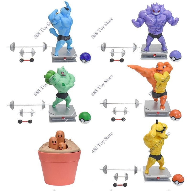 Anime Pokemon Muscle Man Action Figure - SHAKLABS STORE