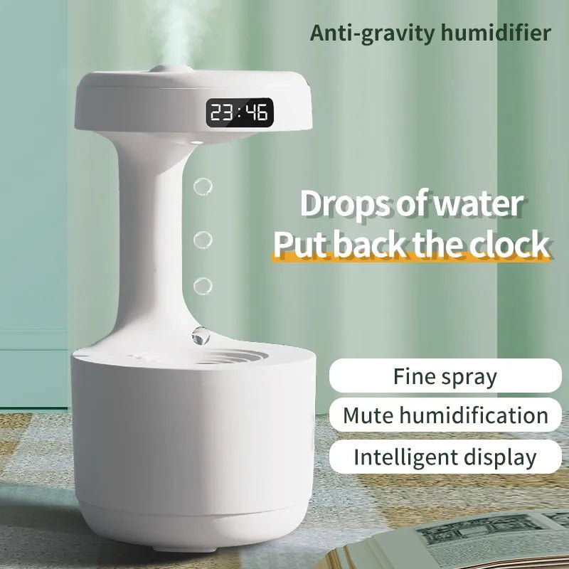 Anti - Gravity Ultrasonic Humidifier - Cool Mist Maker with LED - SHAKLABS STORE