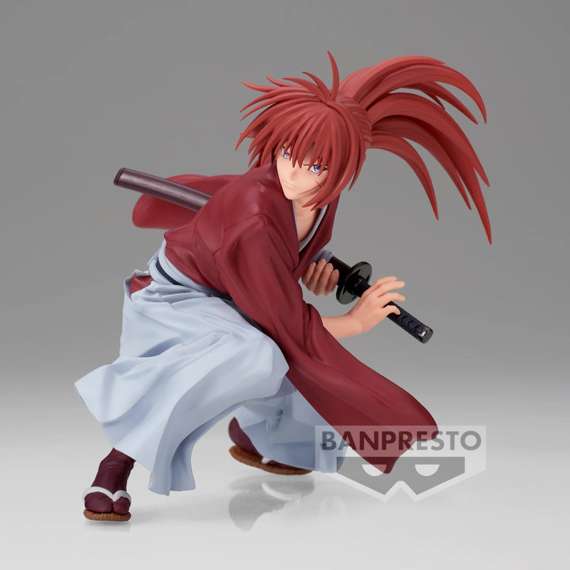 BANDAI Original Anime Rurouni Kenshin VIBRATION STARS Kenshin Himura PVC Action Figures BANPRESTO Figurine Toys Model - SHAKLABS STORE