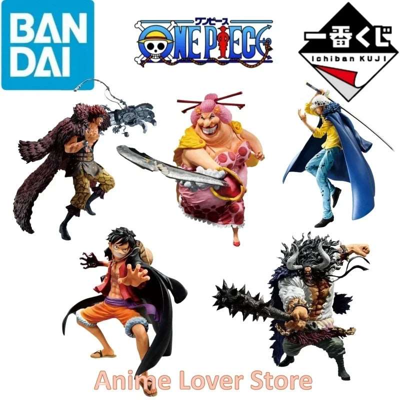 Bandai Original One Piece Ichiban Kuji Best of Omnibus Kaidou Charlotte Linlin Luffy Law Kid Anime Figures Toys for Kids Gift - SHAKLABS STORE