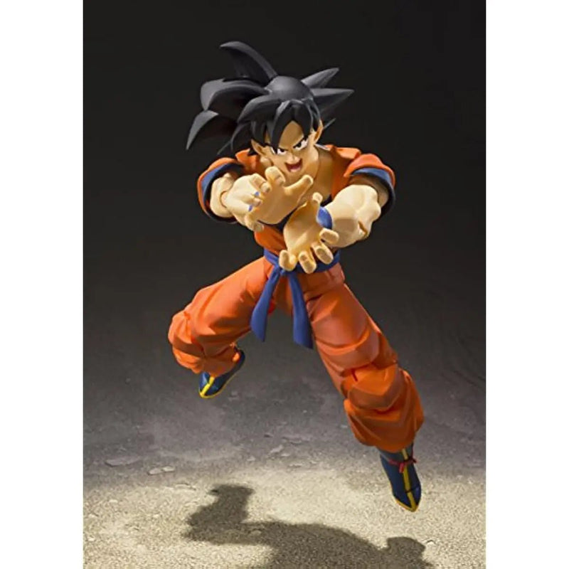 BANDAI S.H.Figuarts Shf Dragon Ball Z Son Goku Raised on Earth Action Figure Collectible Toy Gift - SHAKLABS STORE