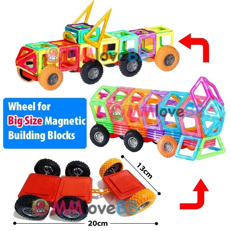 Big Size Magnetic Blocks Set for Kids - Creative Building Fun - SHAKLABS STORE