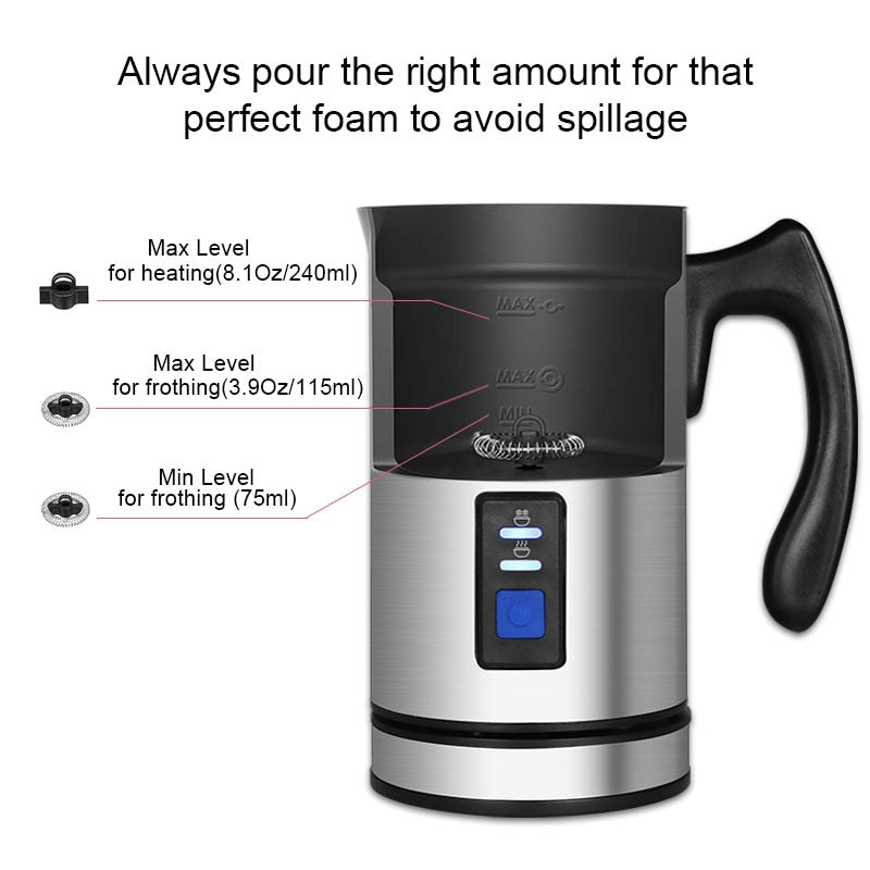 BioloMix Electric Milk Frother and Heater for Luxurious Coffee Creations - SHAKLABS STORE