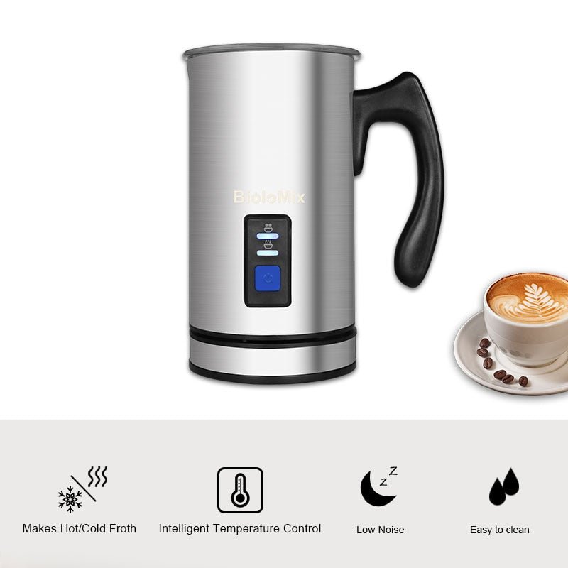 BioloMix Electric Milk Frother and Heater for Luxurious Coffee Creations - SHAKLABS STORE