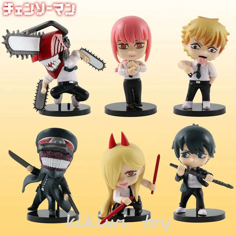 Chainsaw Man Mini Figures 6pcs Set - Denji & Friends PVC - SHAKLABS STORE