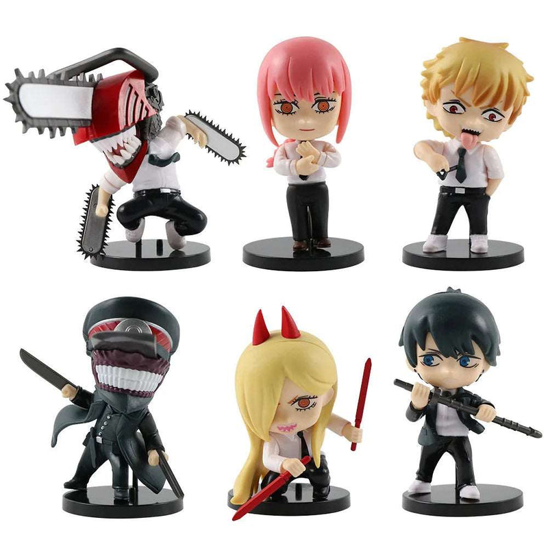 Chainsaw Man Mini Figures 6pcs Set - Denji & Friends PVC - SHAKLABS STORE