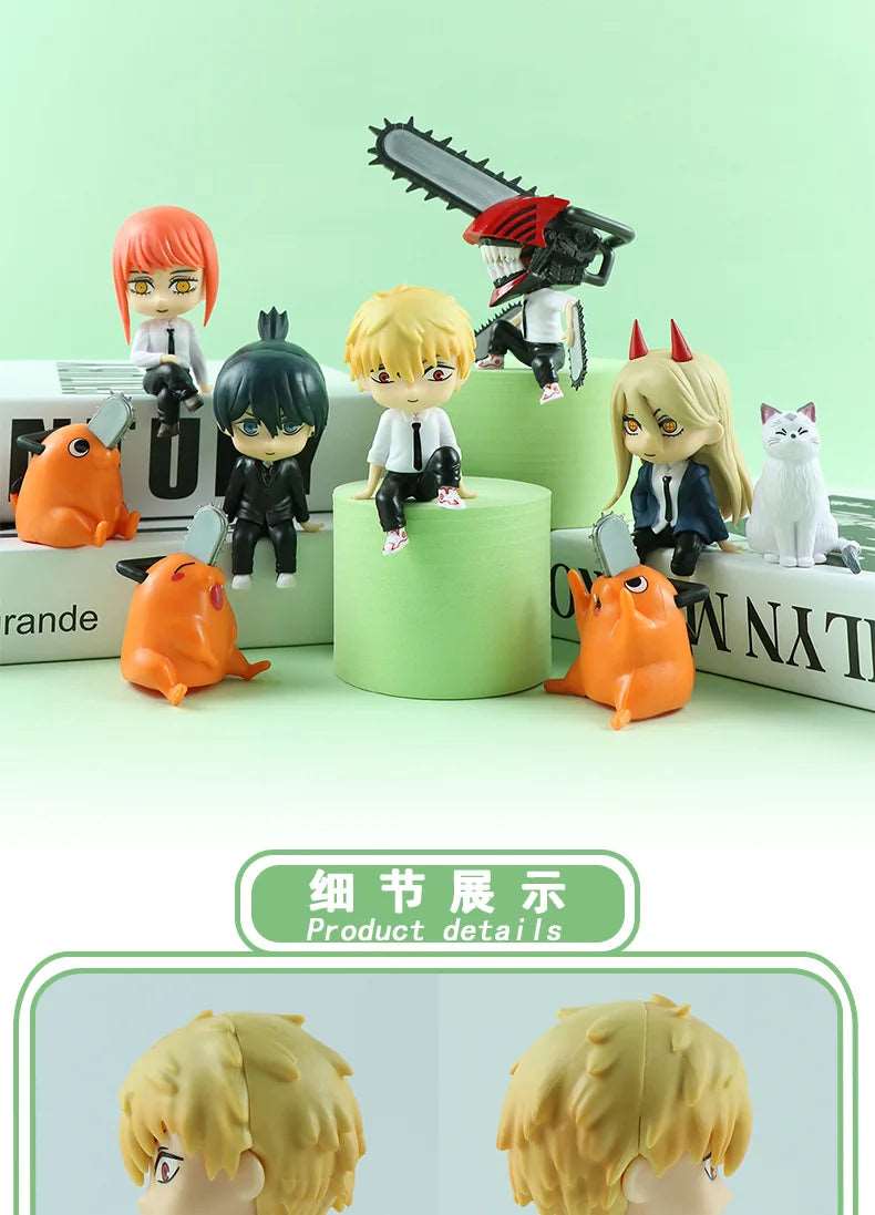 Chainsaw Man Mini Figures 6pcs Set - Denji & Friends PVC - SHAKLABS STORE