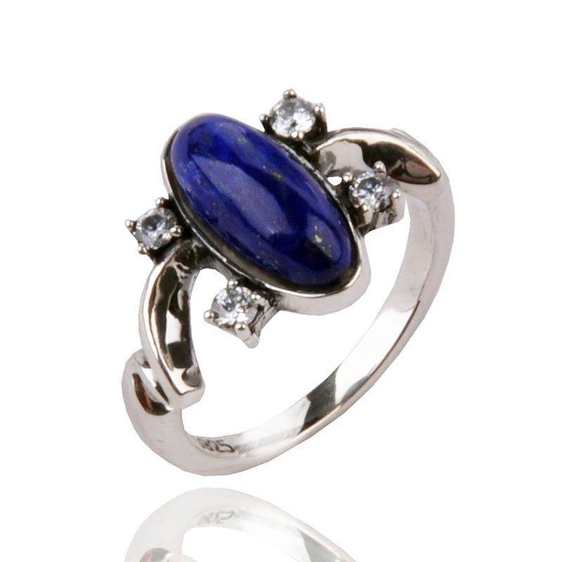 Channel Your Inner Elena Gilbert with Exquisite Vampire Diaries Lapis Ring - SHAKLABS STORE