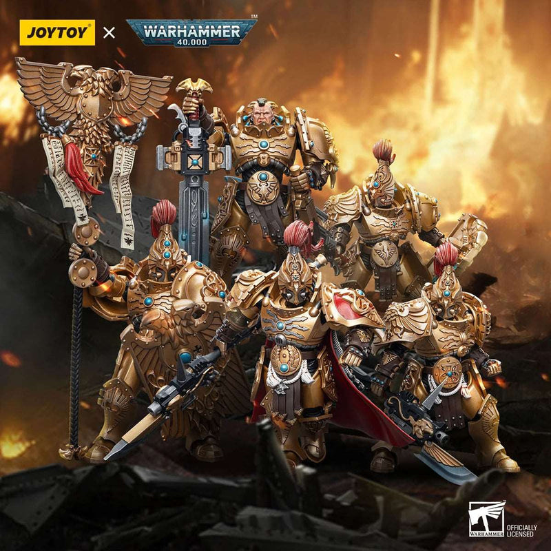 Command the Battlefield with Warhammer 40K 1/18 Action Figures Adeptus Custodes Custodian Guard: Unleash the Golden Guardians of the Emperor - SHAKLABS STORE