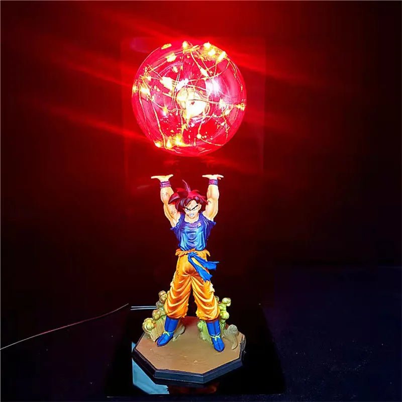 DBZ Son Goku DIY Lamp Action Figure - Unique 35cm Decor - SHAKLABS STORE