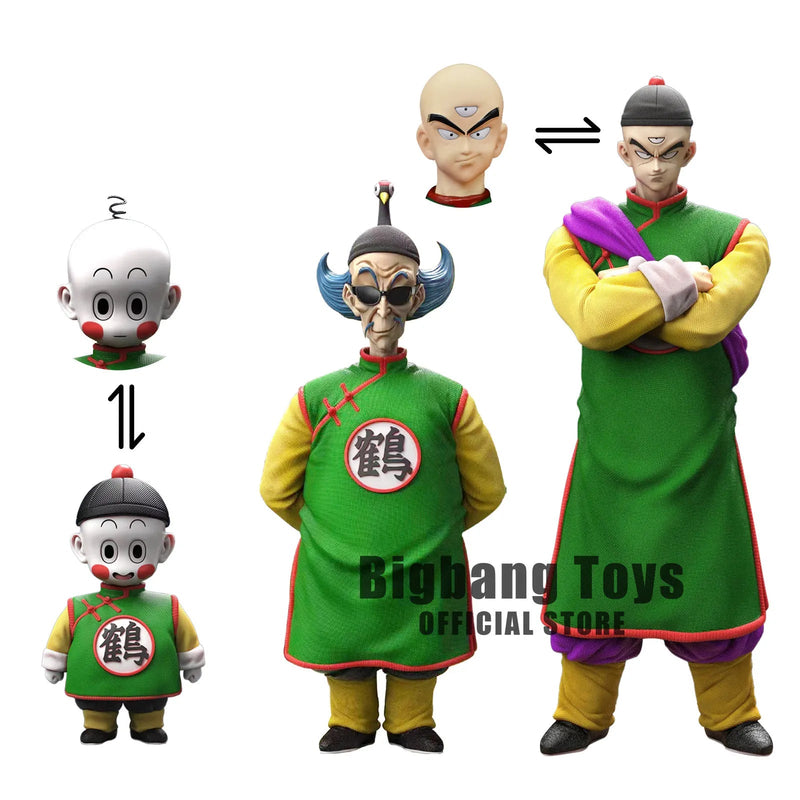 DBZ Tien Shinhan & Chiaotzu Figure - PVC Statue Collectible - SHAKLABS STORE