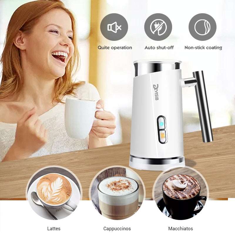 DEVISIB Automatic Milk Frother: Make Perfect Lattes and Cappuccinos at Home - SHAKLABS STORE