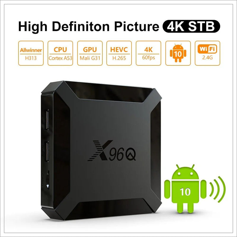 Elevate Your Home Entertainment Experience with X96Q Android 10.0 TV Box - SHAKLABS STORE