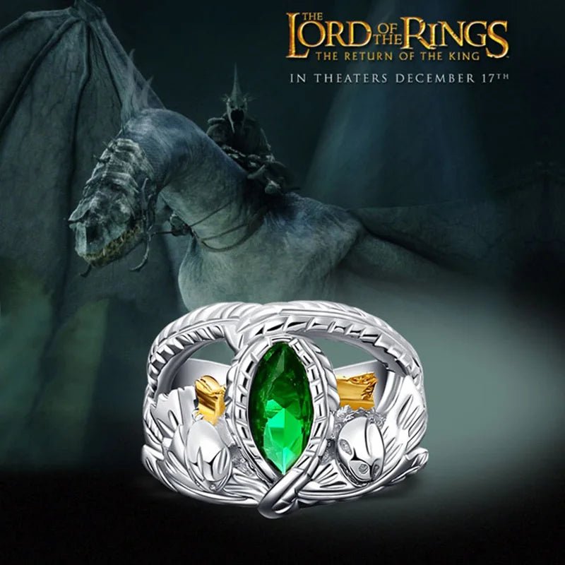 Embrace the Legacy of Aragorn with the Real 925 Sterling Silver Aragorn Rings of Barahir LOTR - SHAKLABS STORE