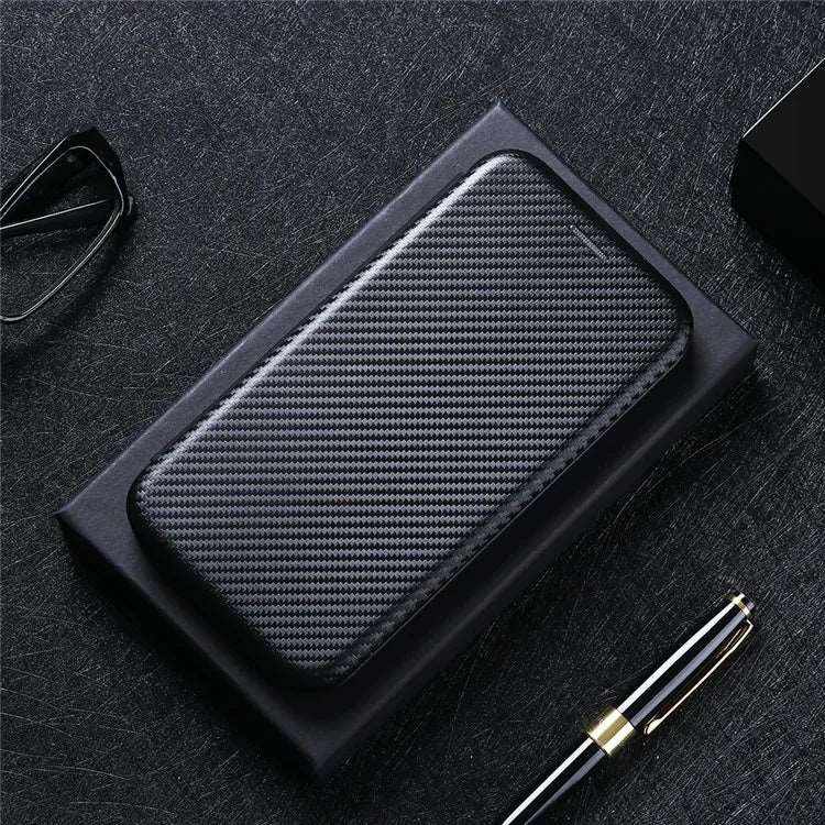 For Asus Zenfone Max M2 ZB633KL Case Carbon Fiber Flip Leather Case For Asus Zenfone Max ZB633KL Case Cover 6.3" - SHAKLABS STORE