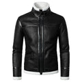 High Quality Fur Strip Sewed Together Resident Evil Leon's Leather Jackets - SHAKLABS STORE