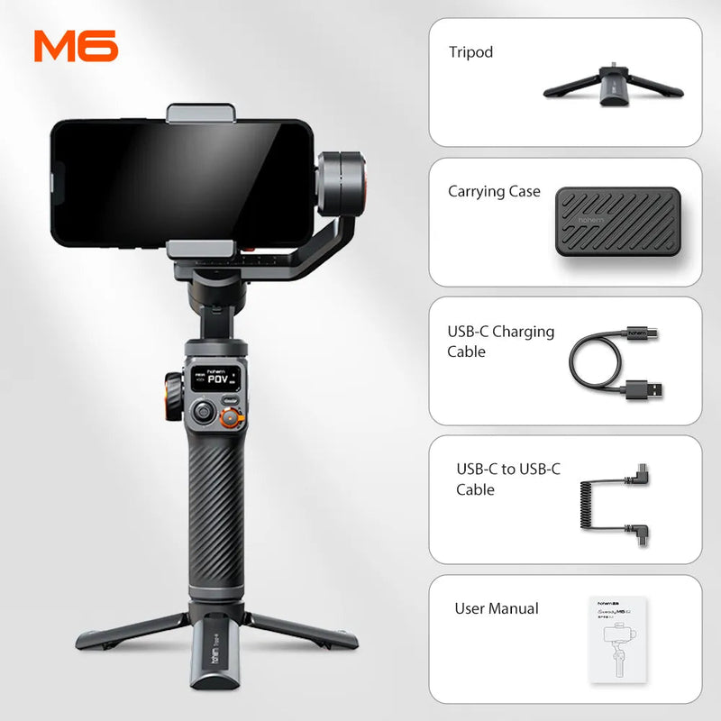 Hohem iSteady M6 iSteady X2: The Smartphone Gimbal That Takes Your Shots to the Next Level - SHAKLABS STORE